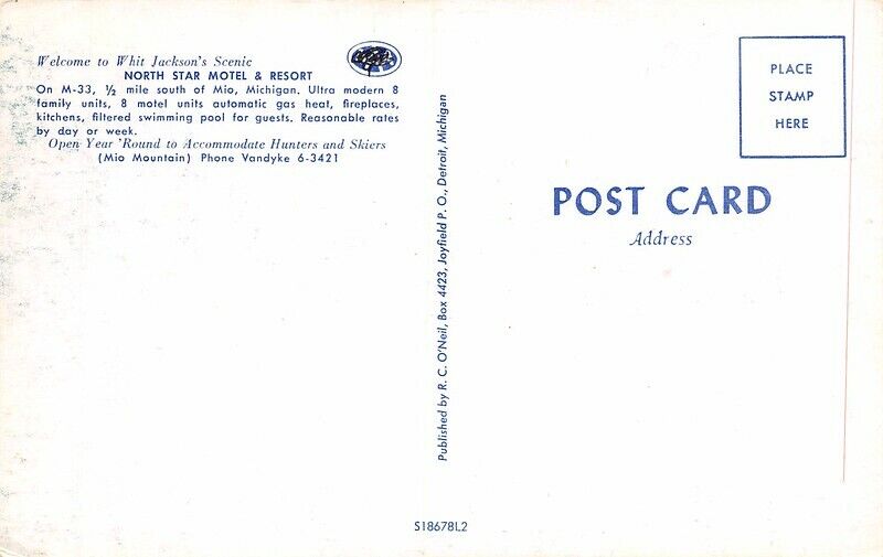 North Star Resort & Campground (North Star Motel) - Old Postcard (newer photo)